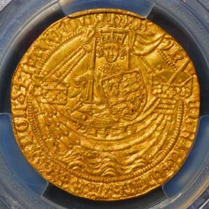初の法定通貨 1422-30年 イギリス ヘンリー6世 ノーブル金貨 PCGS MS63