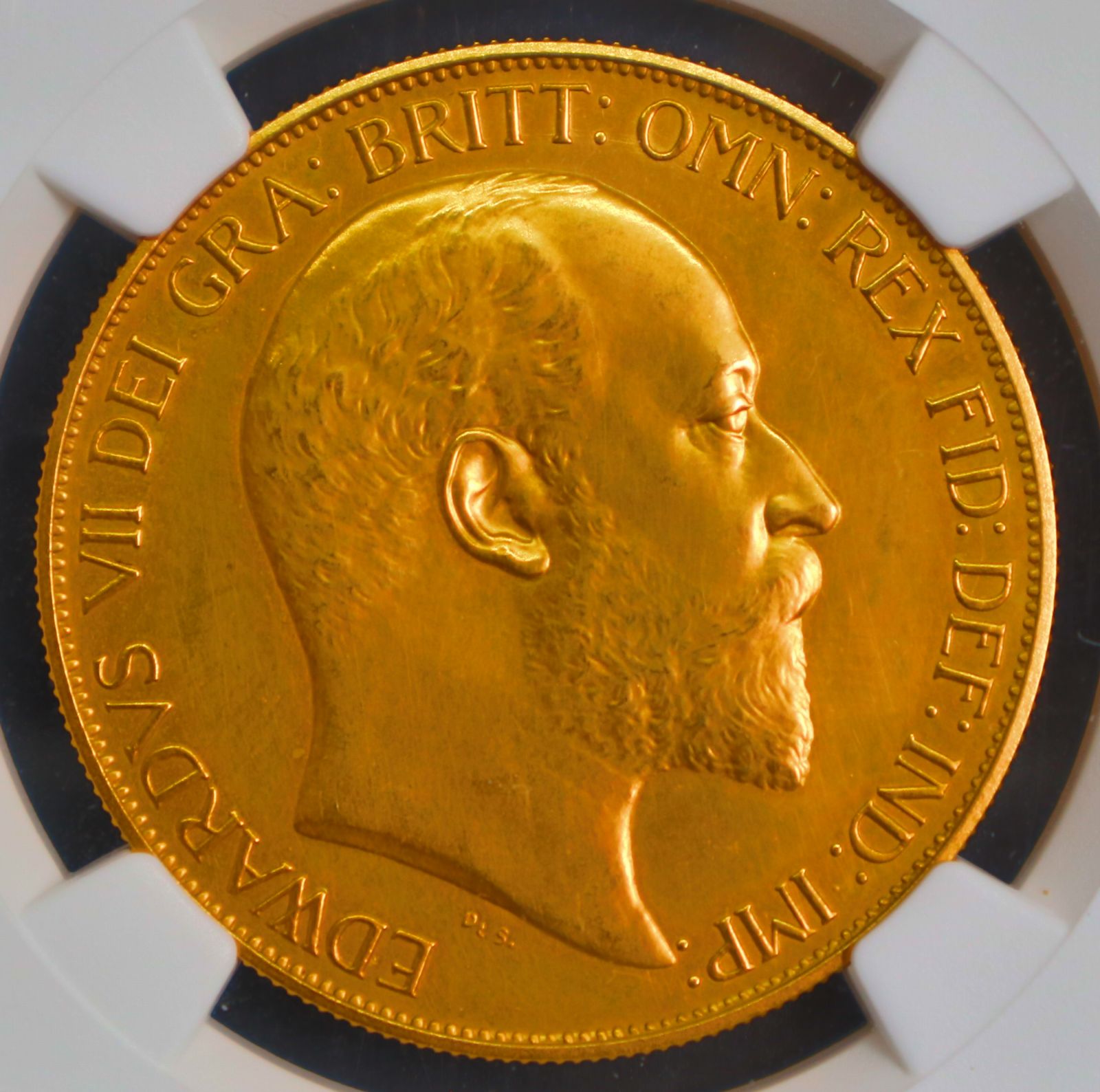 1902年 イギリス エドワード7世 5ソブリン NGC PF61MATTE